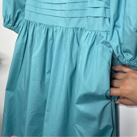 Eloquii Aqua Puff Sleeve Dress - Picture 10 of 15